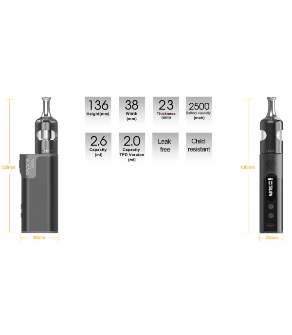 Aspire Zelos 50W 2.0 TC with Nautilus 2S Kit