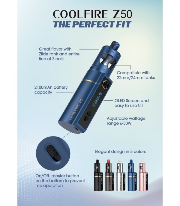 Innokin Coolfire Z50 with Zlide 4ml Starter Kit