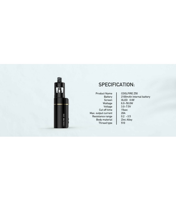 Innokin Coolfire Z50 with Zlide 4ml Starter Kit