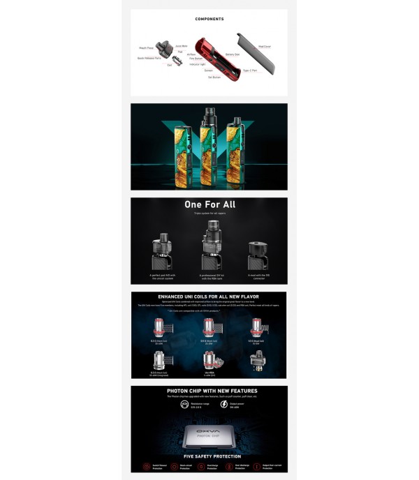 OXVA Origin X 60W 18650 Pod Kit OXVA Origin X 60W 18650 Pod Kit