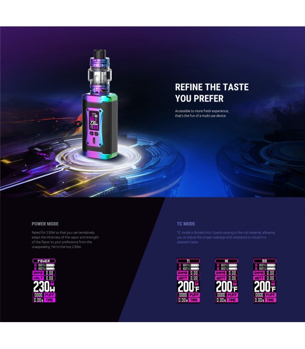 SMOK MORPH 2 TC 230W with TFV18 Tank 7.5ml Kit