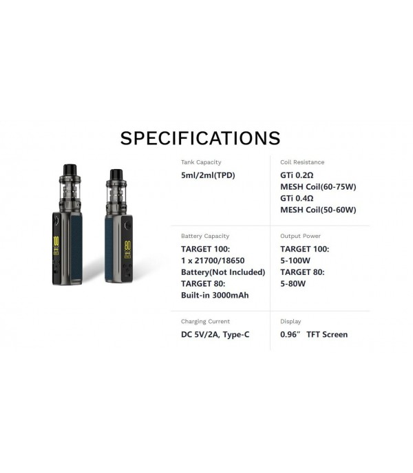 Vaporesso Target 100 Kit with iTANK - 5ml